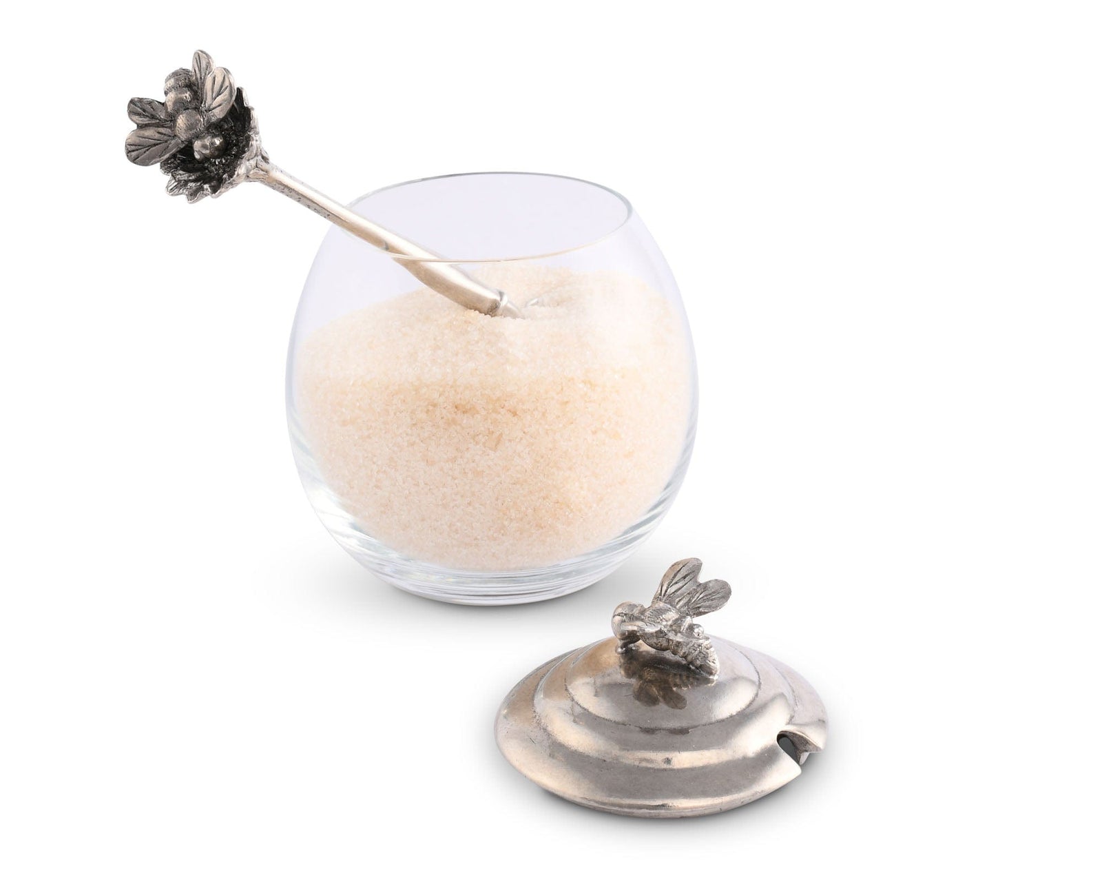 Vagabond House Arche of Bees Bee Glass Honey Pot with Spoon