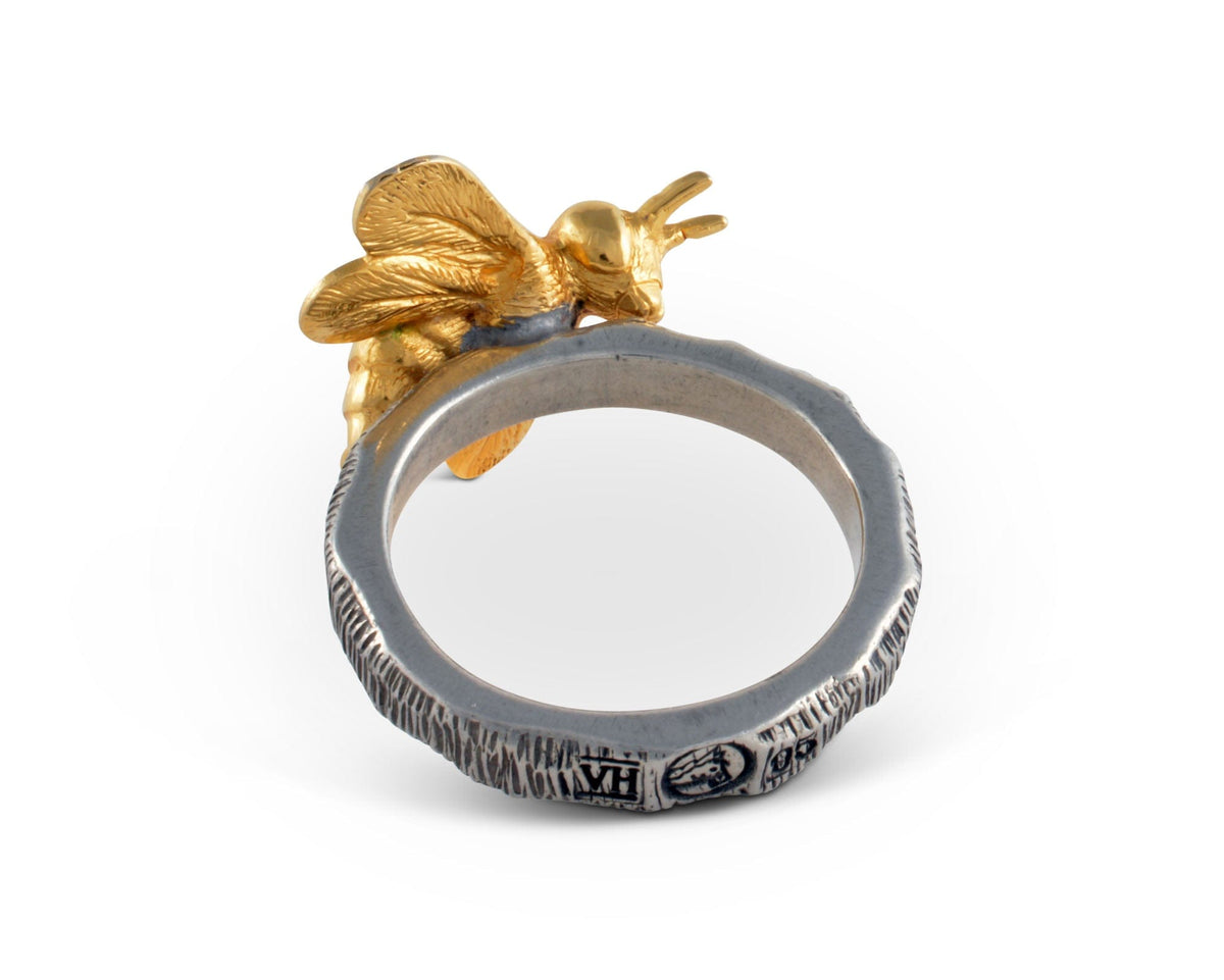 Vagabond House Arche of Bees Gold Bee Napkin Ring