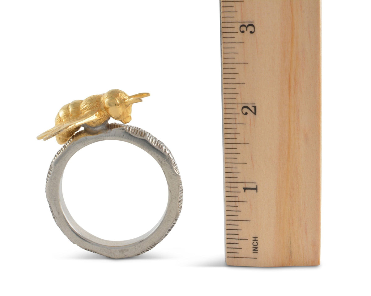 Vagabond House Arche of Bees Gold Bee Napkin Ring