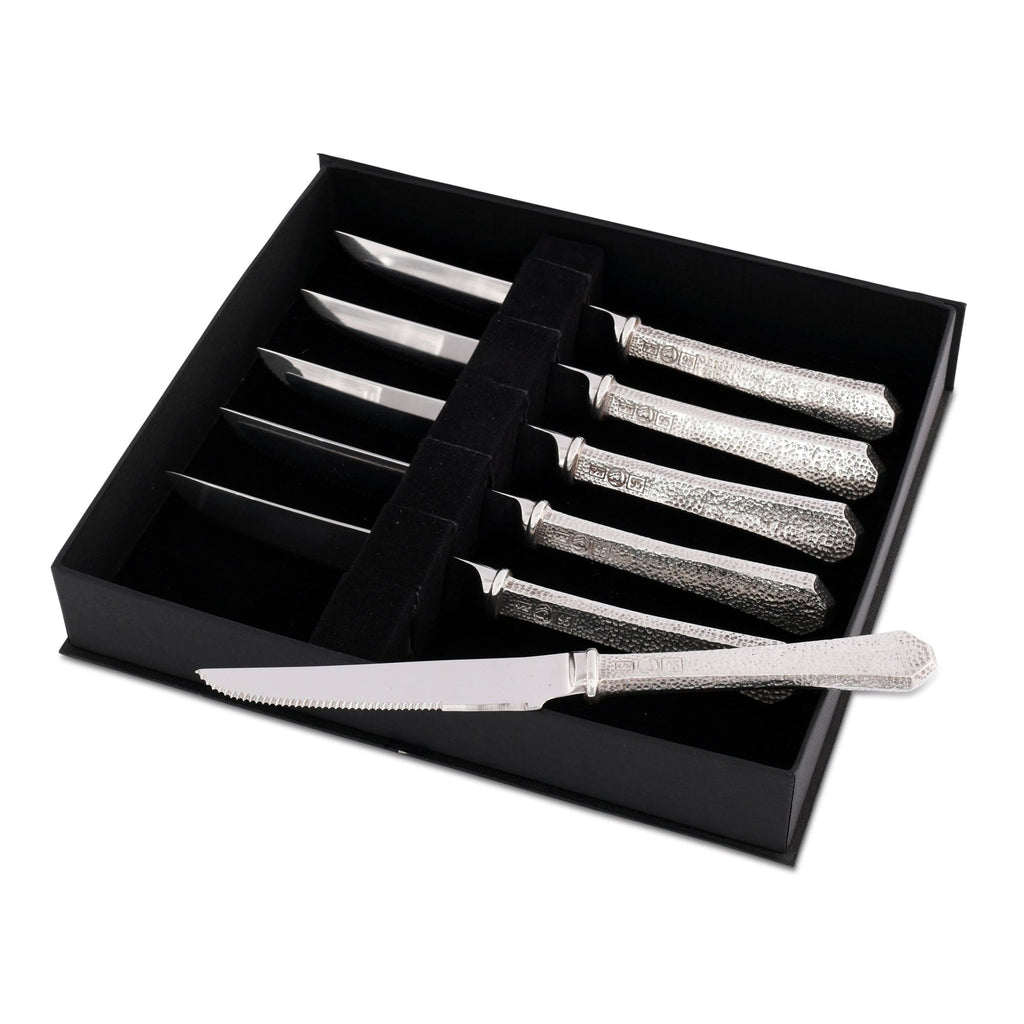 INVENTORY CLOSE OUT**4 Knife Set Black Hammered Finish