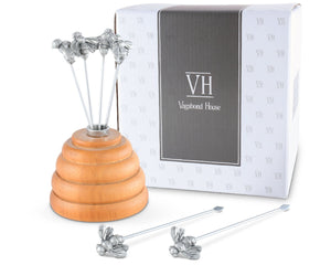 Vagabond House Arche of Bees Hive of Bees Cheese Pick Set