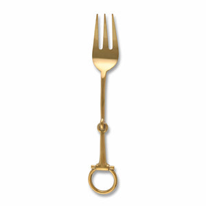 Vagabond House Equestrian Bit Serving Fork - Stainless Steel Shiny Gold