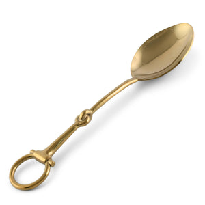 Vagabond House Equestrian Bit Serving Spoon - Stainless Steel Shinny Gold