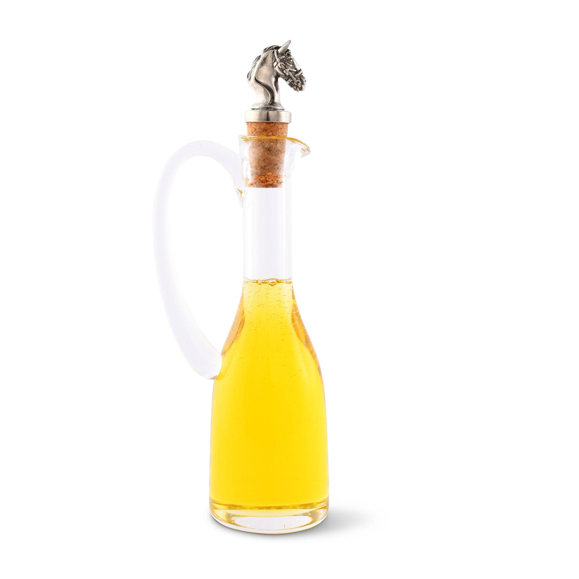 Vagabond House Equestrian Cruet Bottle with Horse Head Cork Stopper