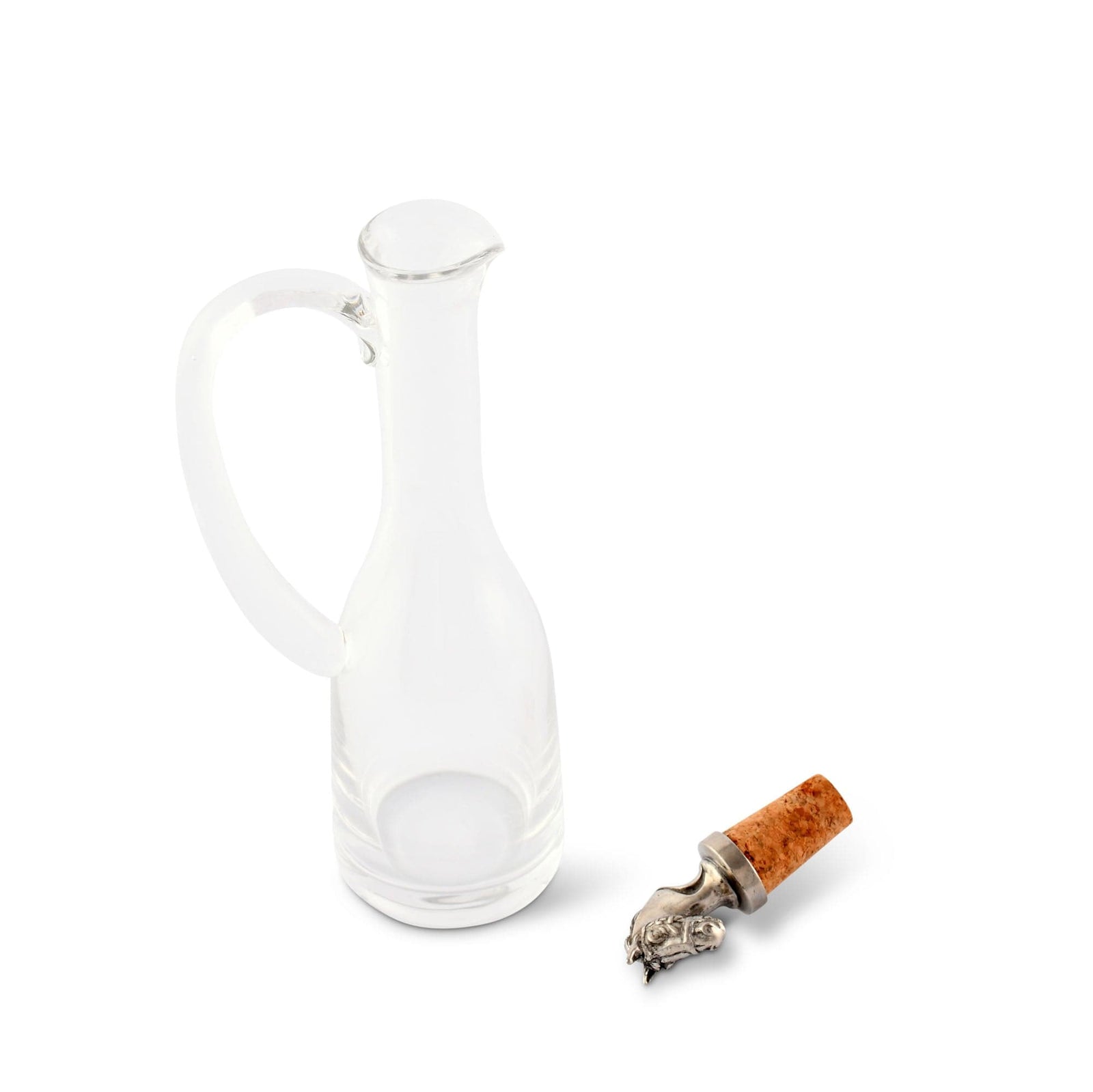 Vagabond House Equestrian Cruet Bottle with Horse Head Cork Stopper