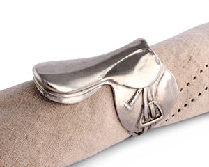 Vagabond House Equestrian English Saddle Napkin Rings