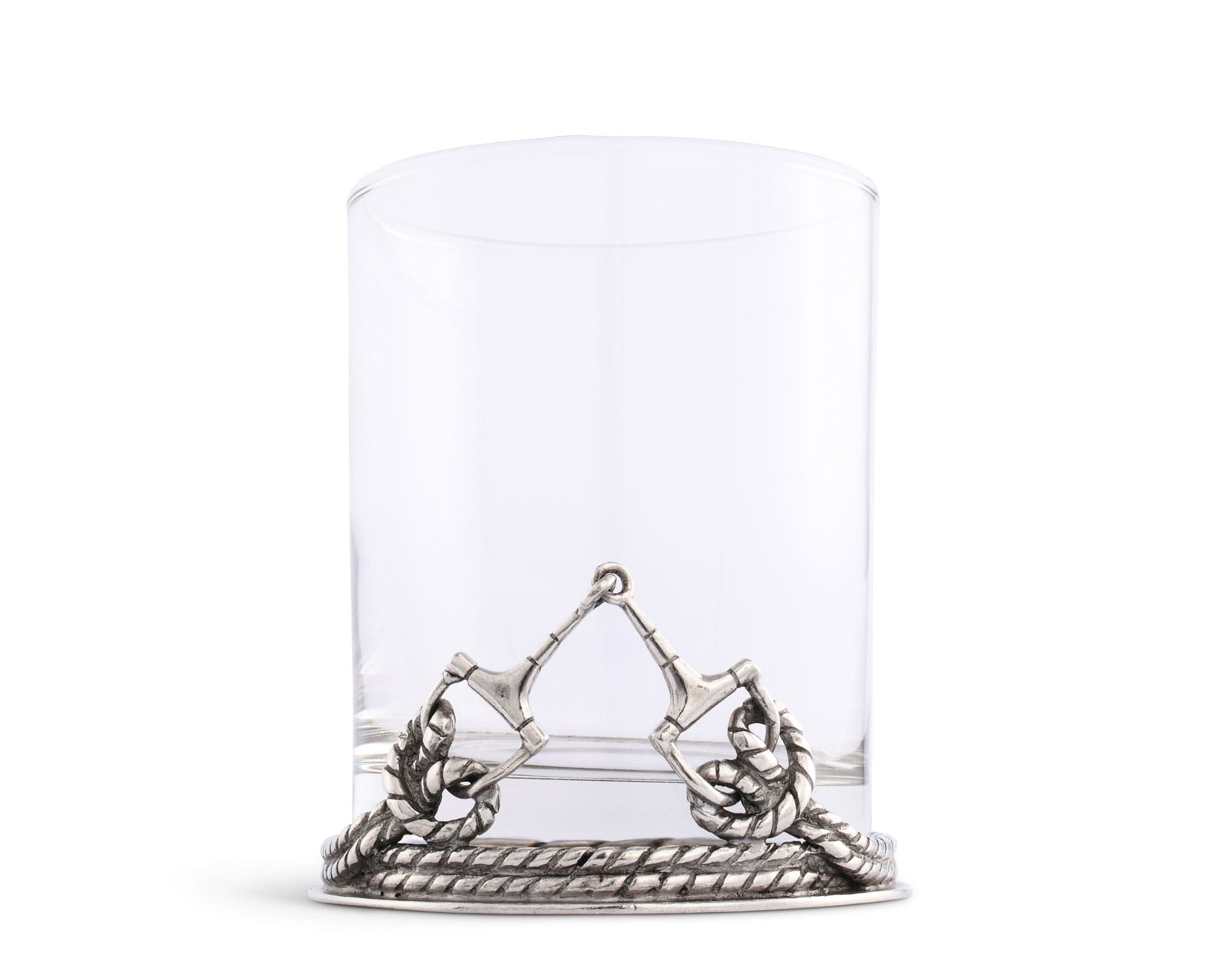 Vagabond House Equestrian Equestraian D-Ring Snaffle Horse Bit Old Fashion Bar Glass