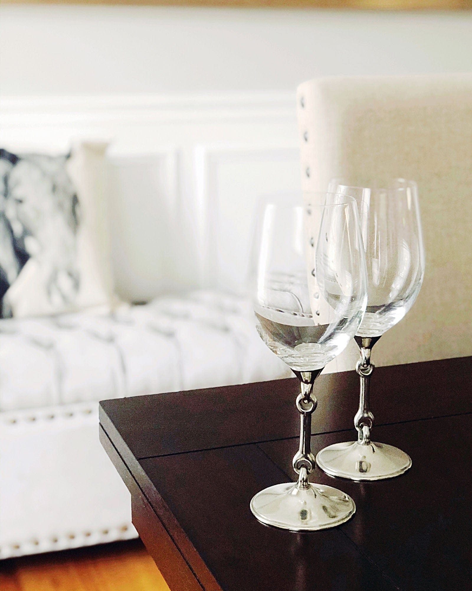 Vagabond House Equestrian Equestrian Bit Wine Glass