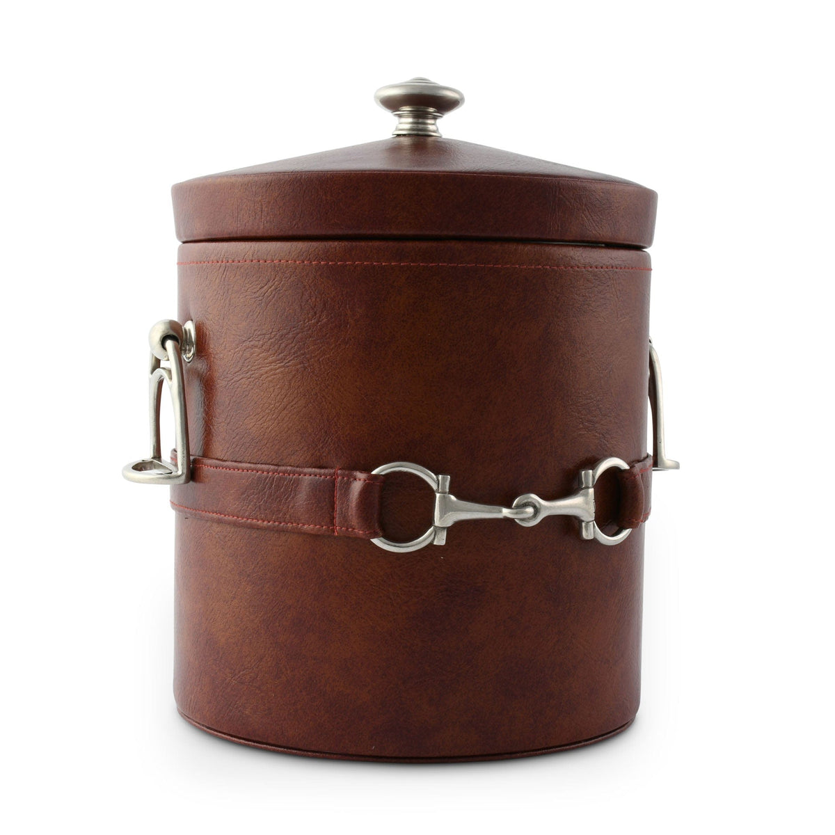 Vagabond House Equestrian Equestrian Horse Bit Leather Ice Bucket