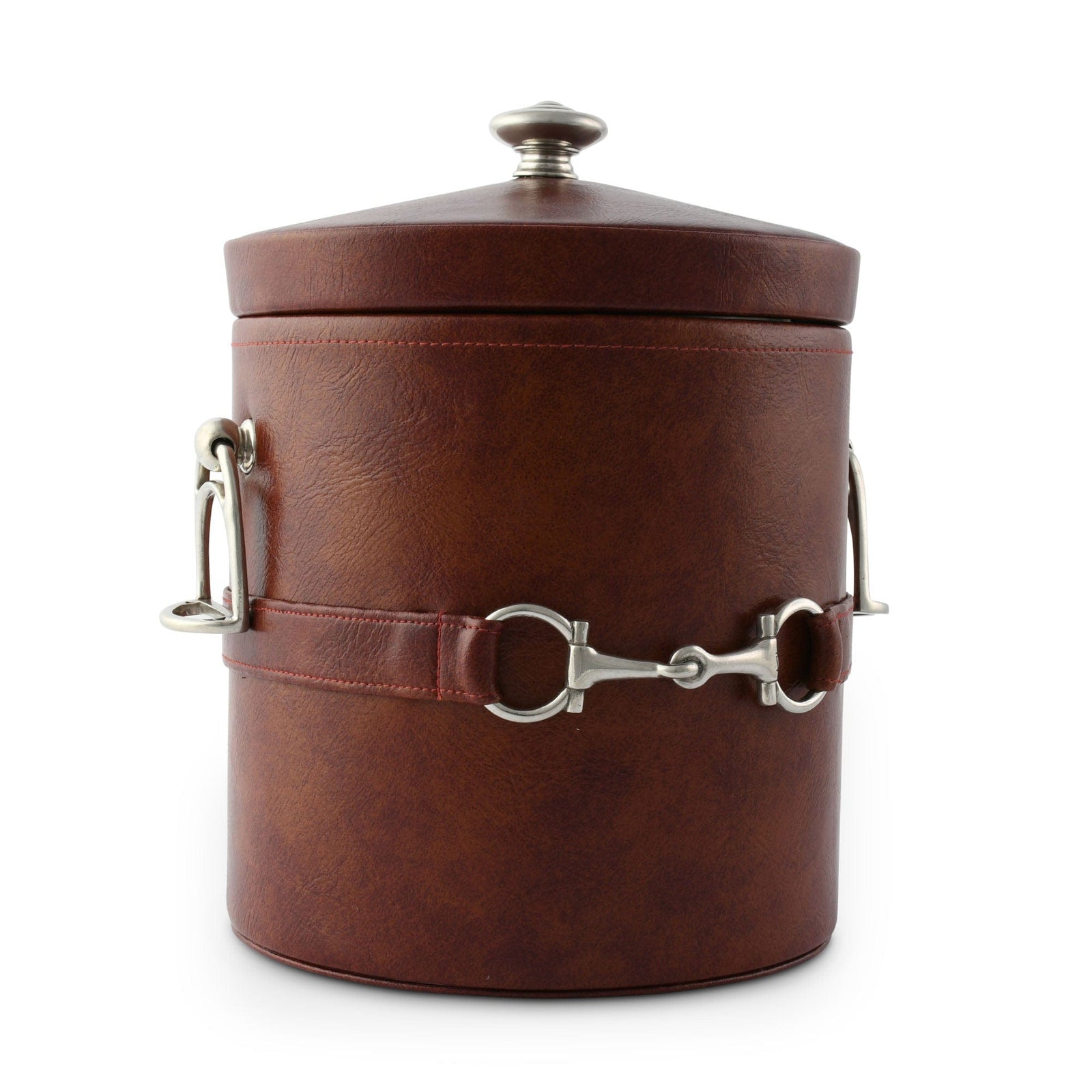 Vagabond House Equestrian Equestrian Horse Bit Leather Ice Bucket