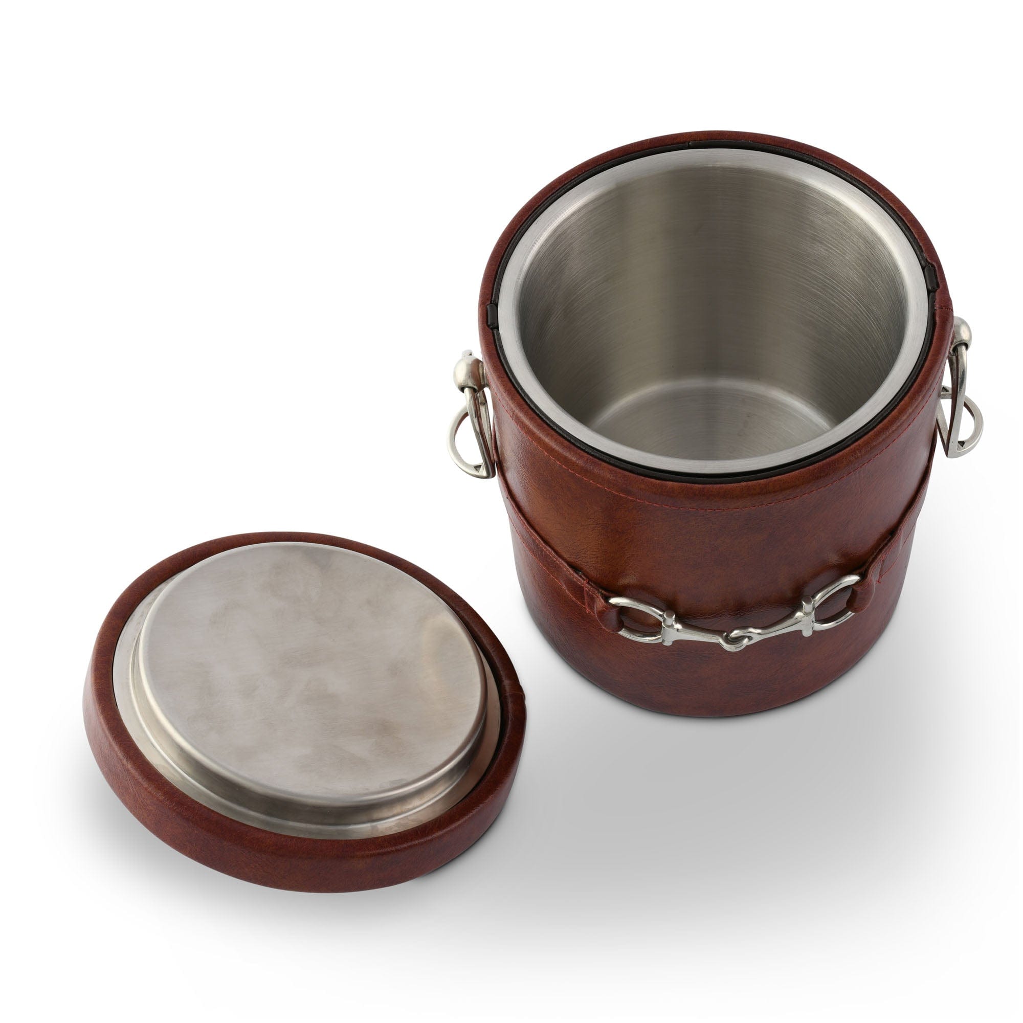 Vagabond House Equestrian Equestrian Horse Bit Leather Ice Bucket