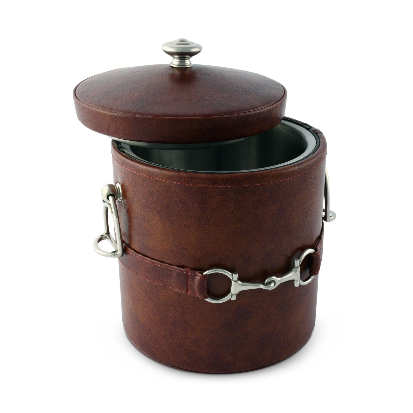 Vagabond House Equestrian Equestrian Horse Bit Leather Ice Bucket