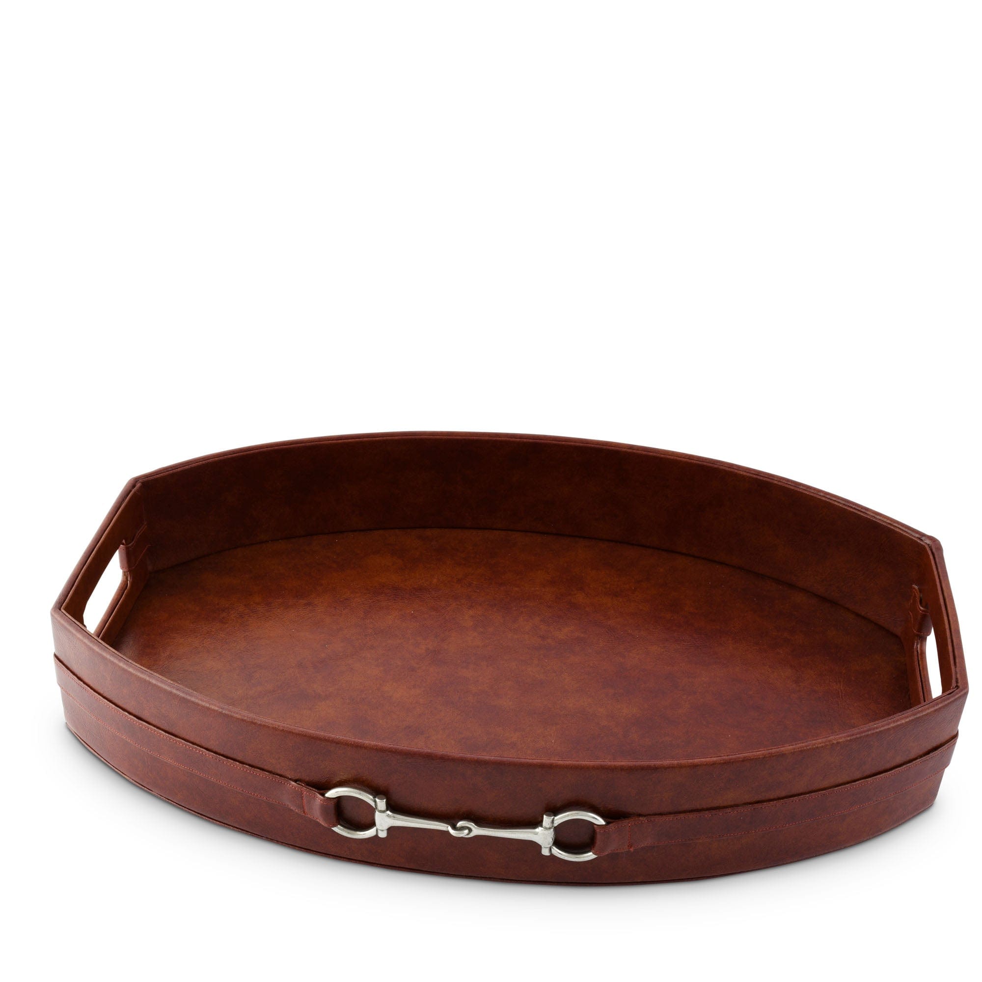 Vagabond House Equestrian Equestrian Horse Bit Leather Tray