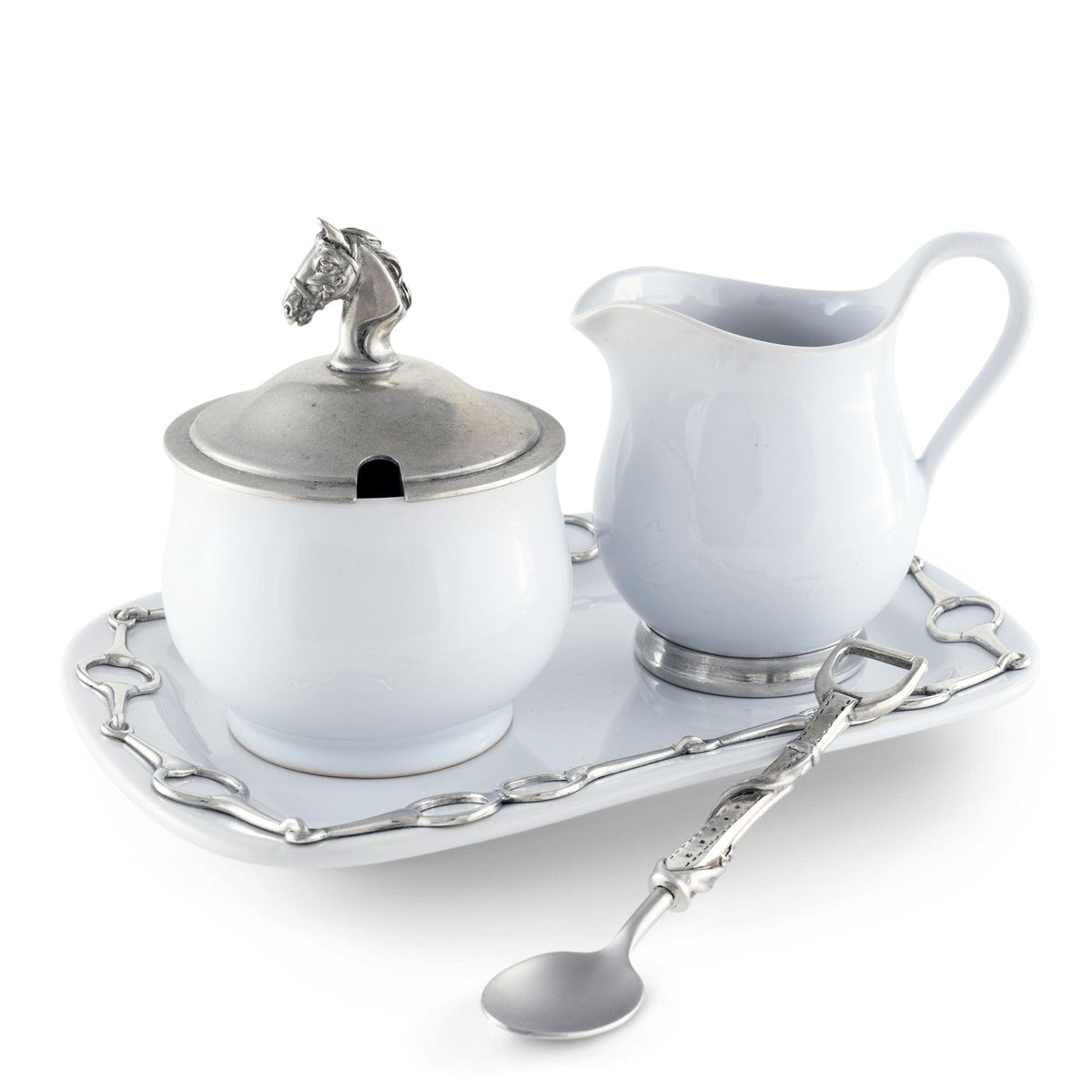 Vagabond House Equestrian Equestrian Sugar and Creamer Set