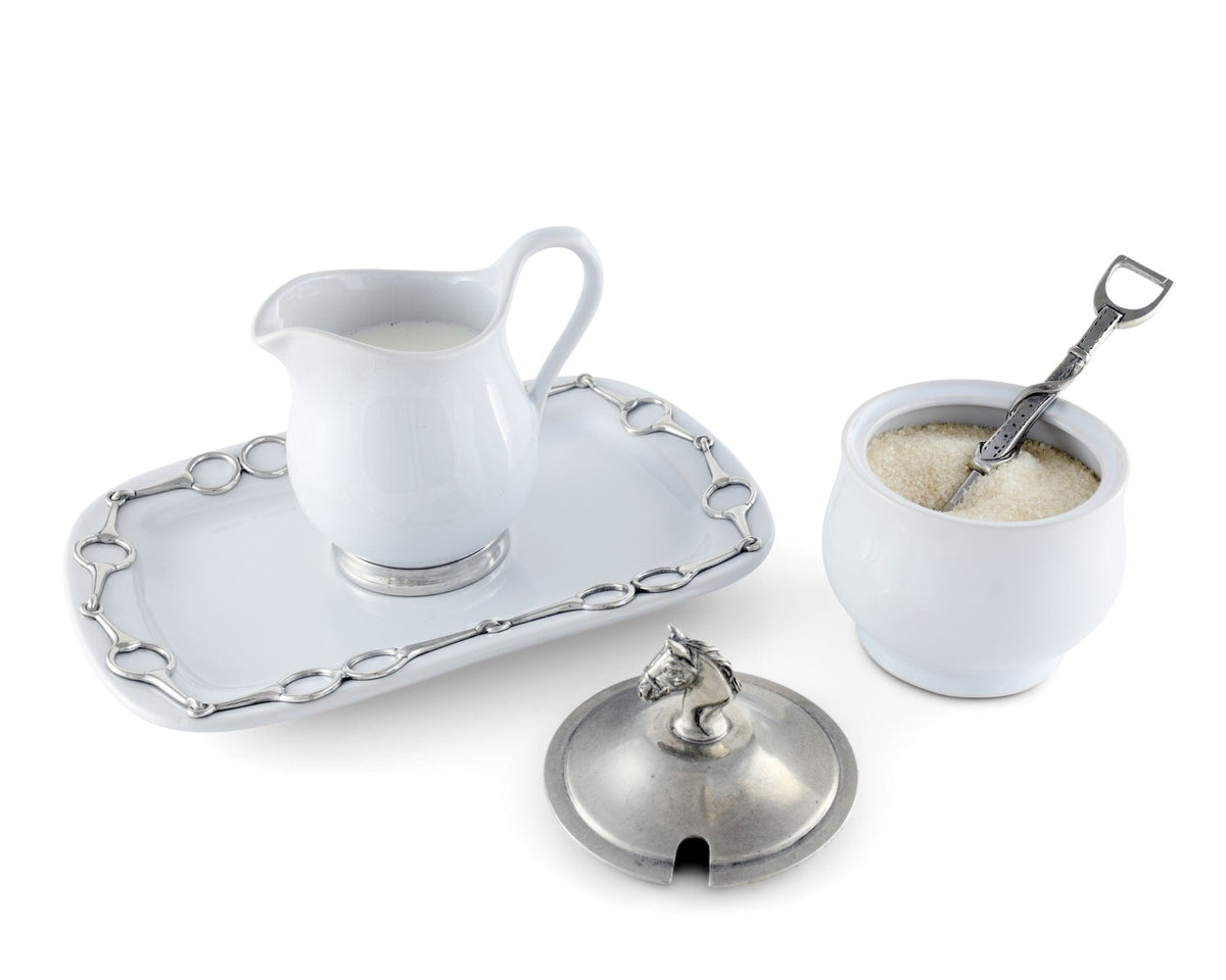 Vagabond House Equestrian Equestrian Sugar and Creamer Set