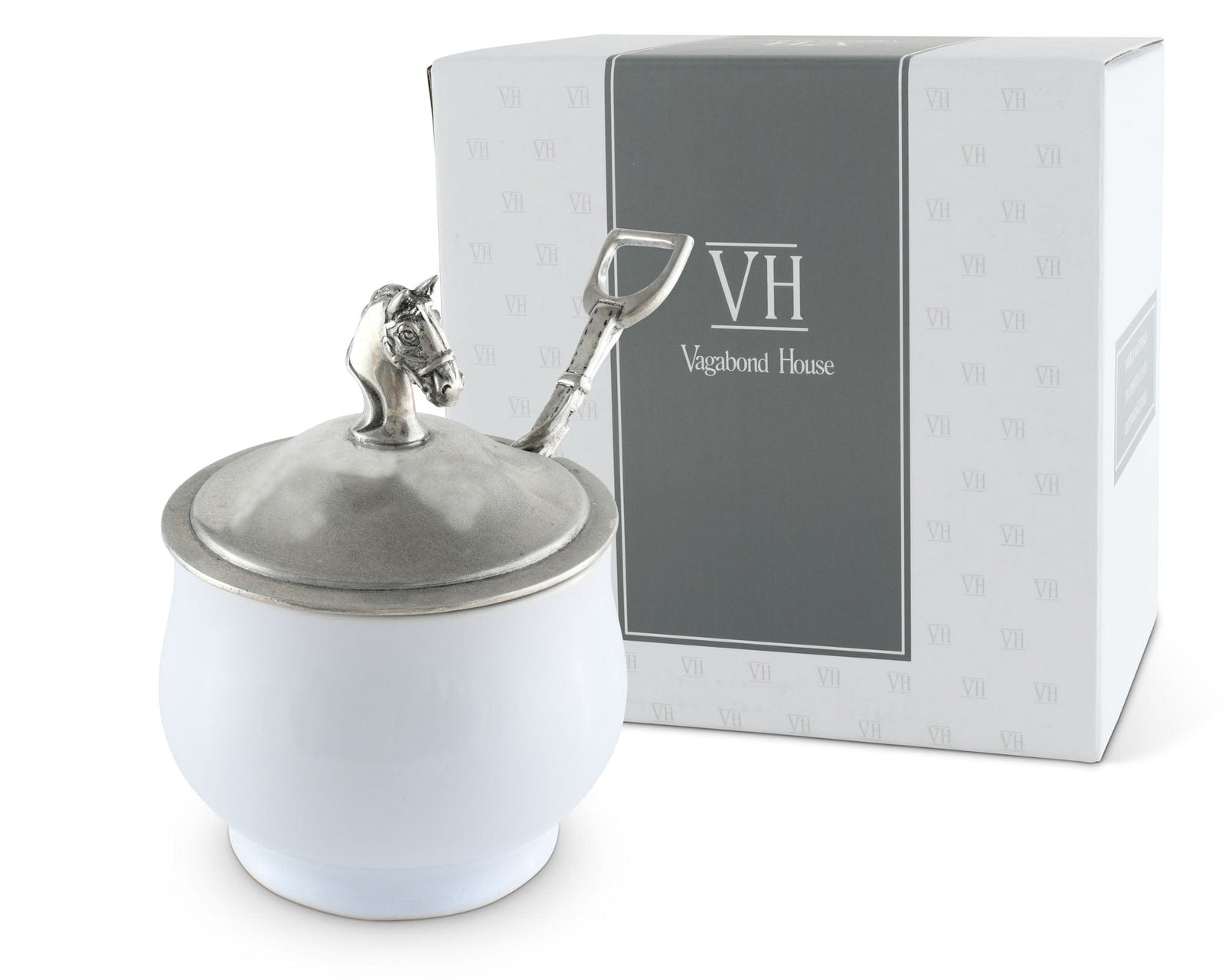 Vagabond House Equestrian Equestrian Sugar Bowl and Spoon