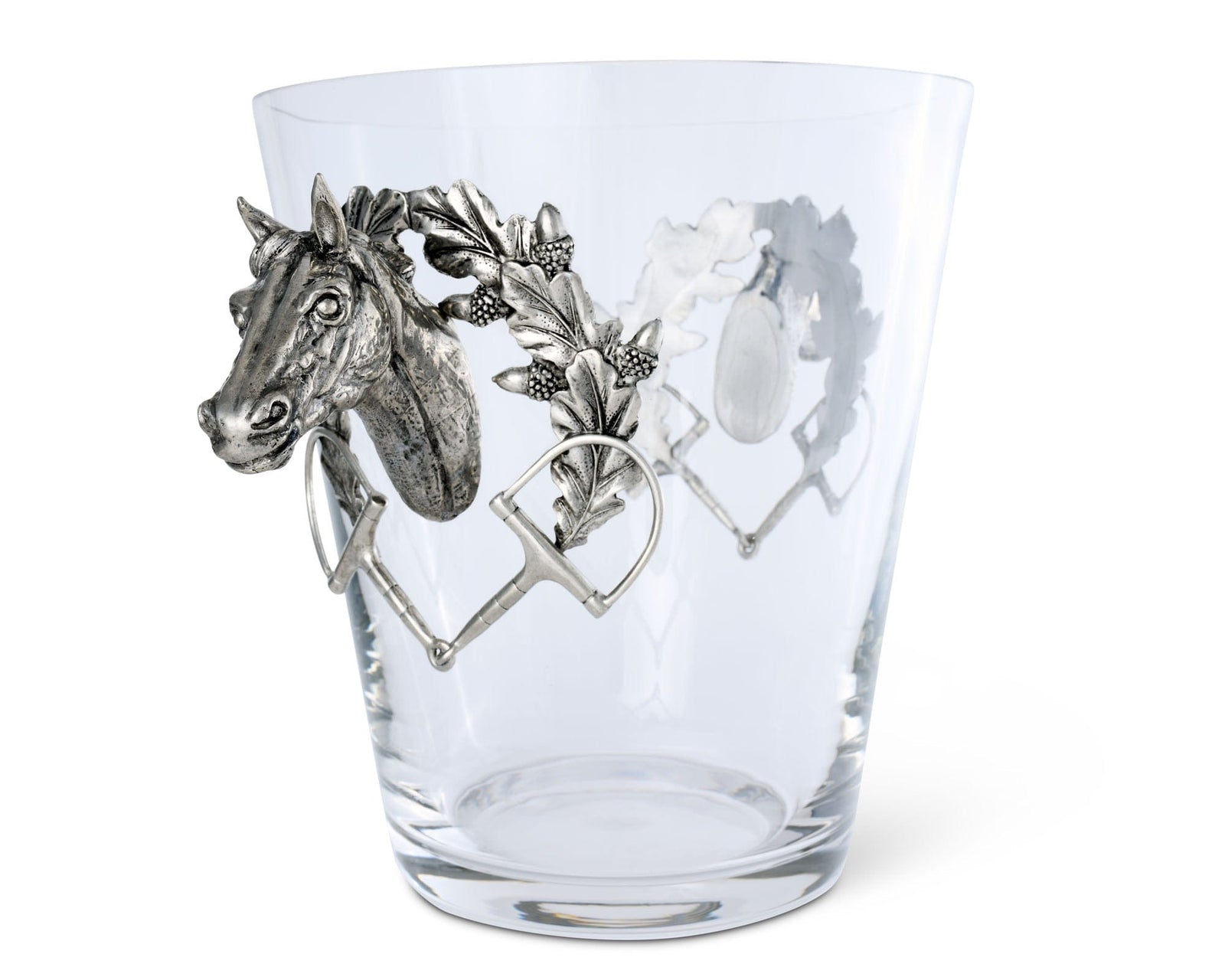 Vagabond House Equestrian Horse Head Glass Ice Bucket
