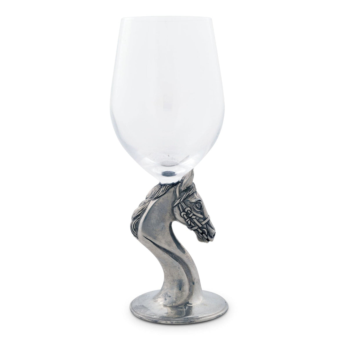 Vagabond House Equestrian Horse Head Wine Glass
