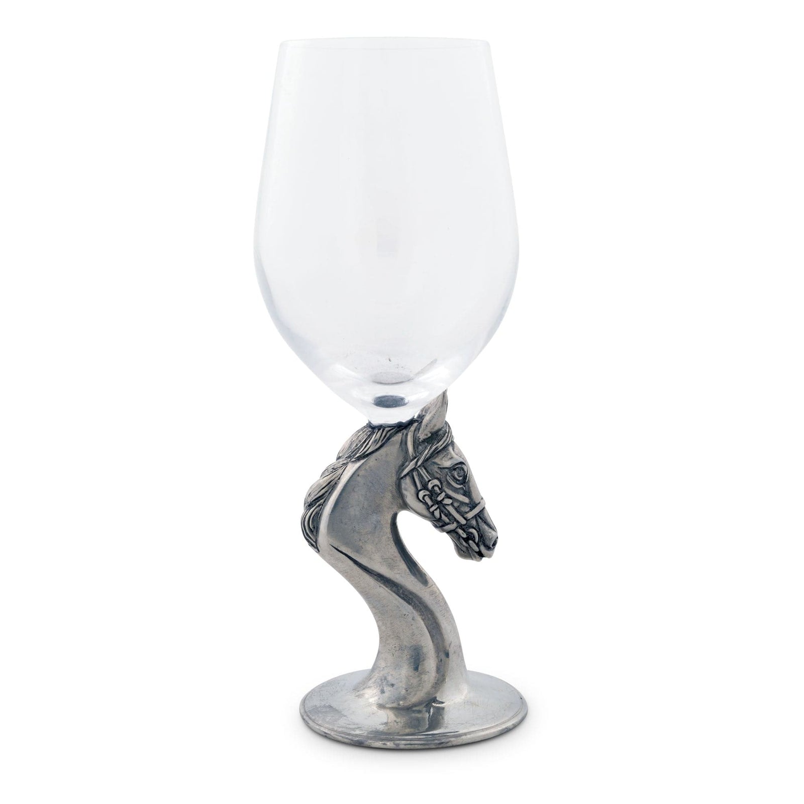 Vagabond House Equestrian Horse Head Wine Glass