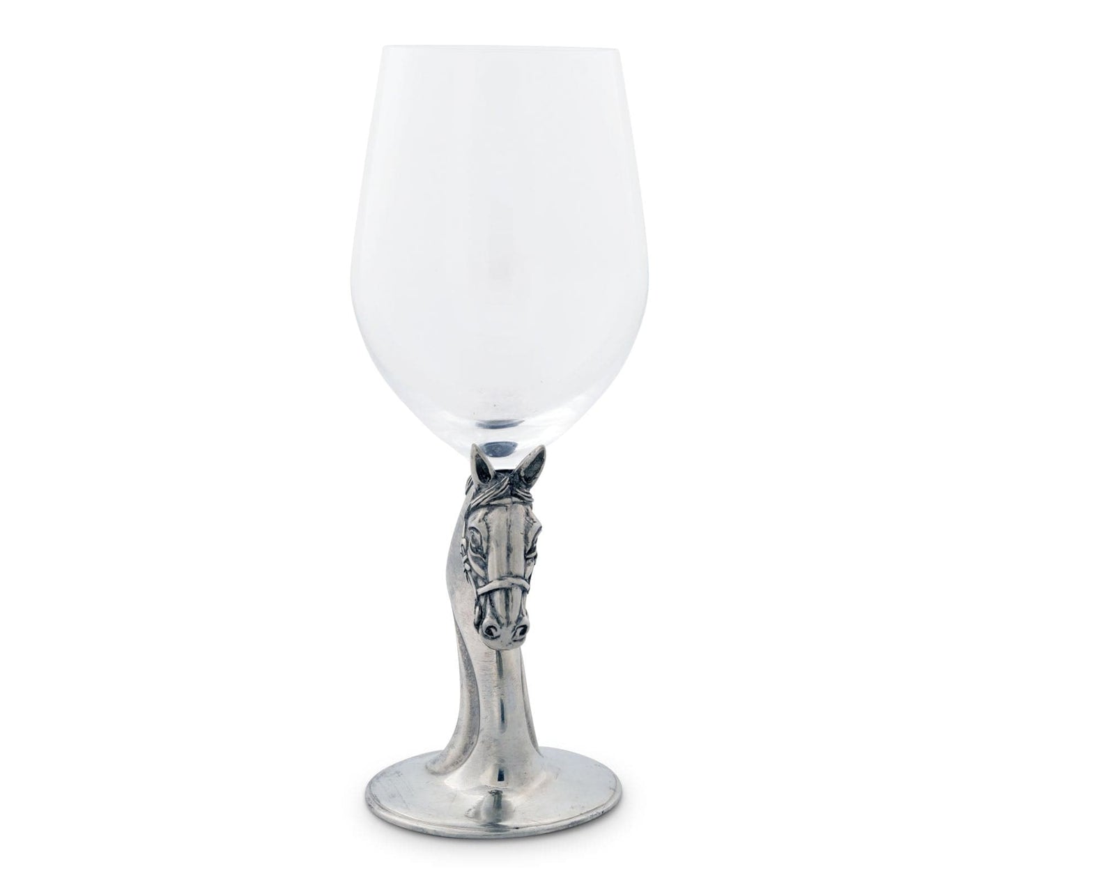 Vagabond House Equestrian Horse Head Wine Glass
