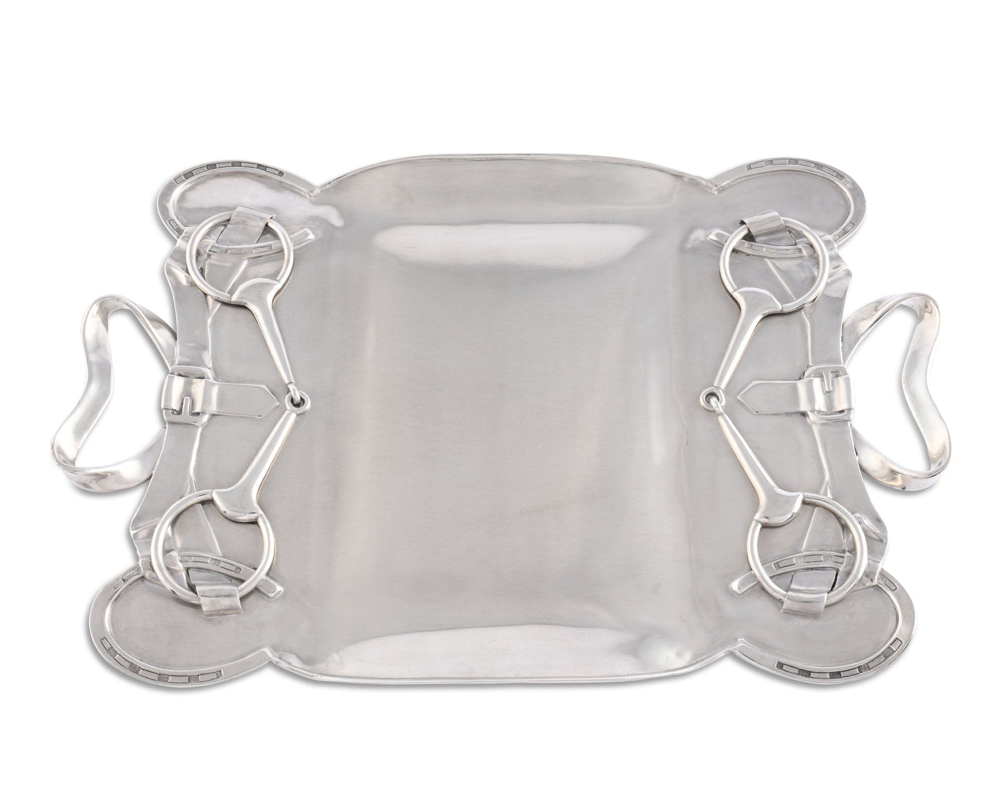 Vagabond House Equestrian Horseshoe & Bit Serving Tray