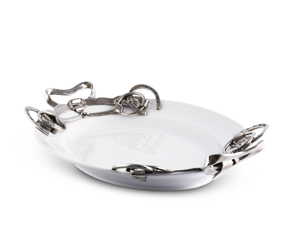 Vagabond House Equestrian Horseshoe &amp; Bit Tray - Large