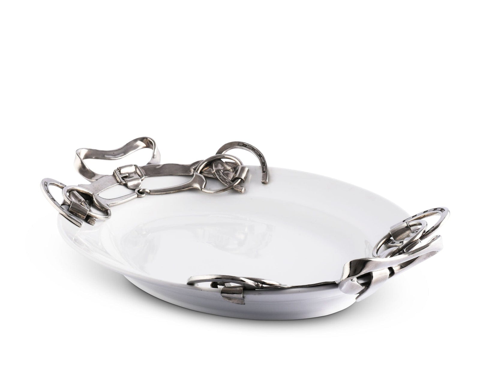 Vagabond House Equestrian Horseshoe & Bit Tray - Large