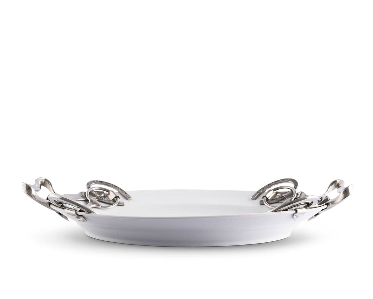 Vagabond House Equestrian Horseshoe &amp; Bit Tray - Large
