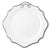 Vagabond House Equestrian Pewter Bit Bone China Scallop Charger Plate Platinum Rim