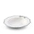 Vagabond House Equestrian Pewter Bit Bone China Scallop Soup Plate Platinum Rim