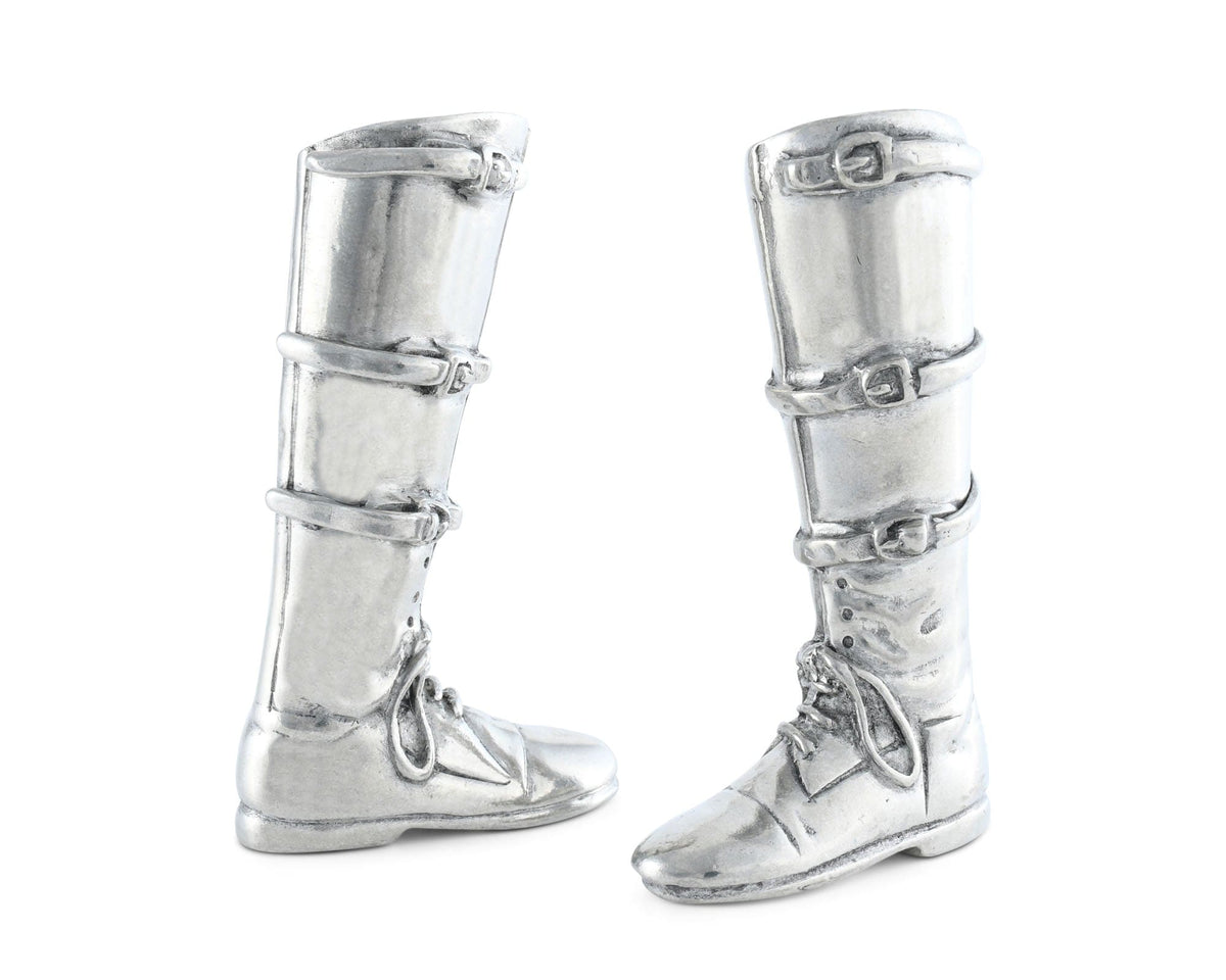 Vagabond House Equestrian Riding Boot Salt &amp; Pepper Set
