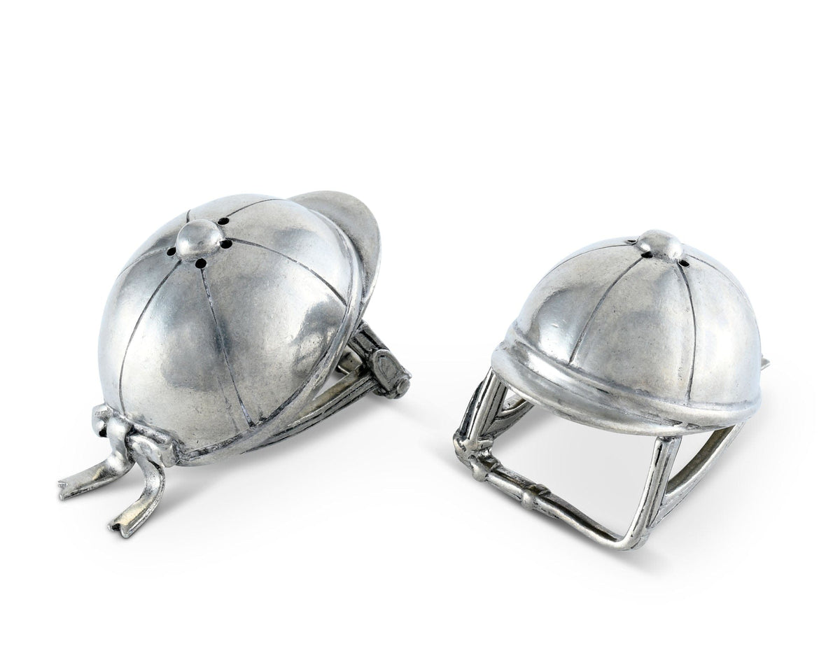 Vagabond House Equestrian Riding Hat Salt &amp; Pepper Set