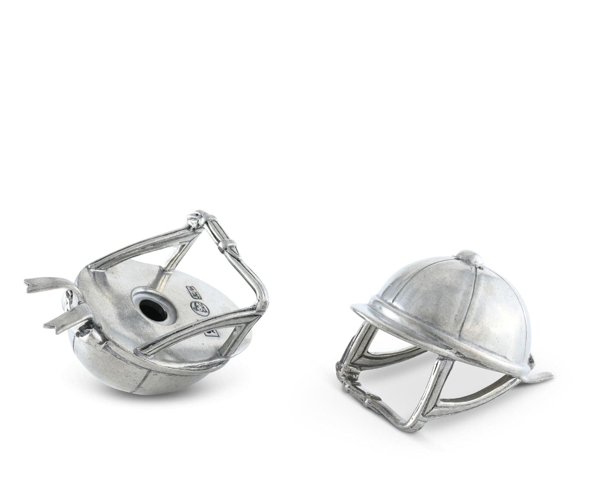 Vagabond House Equestrian Riding Hat Salt &amp; Pepper Set
