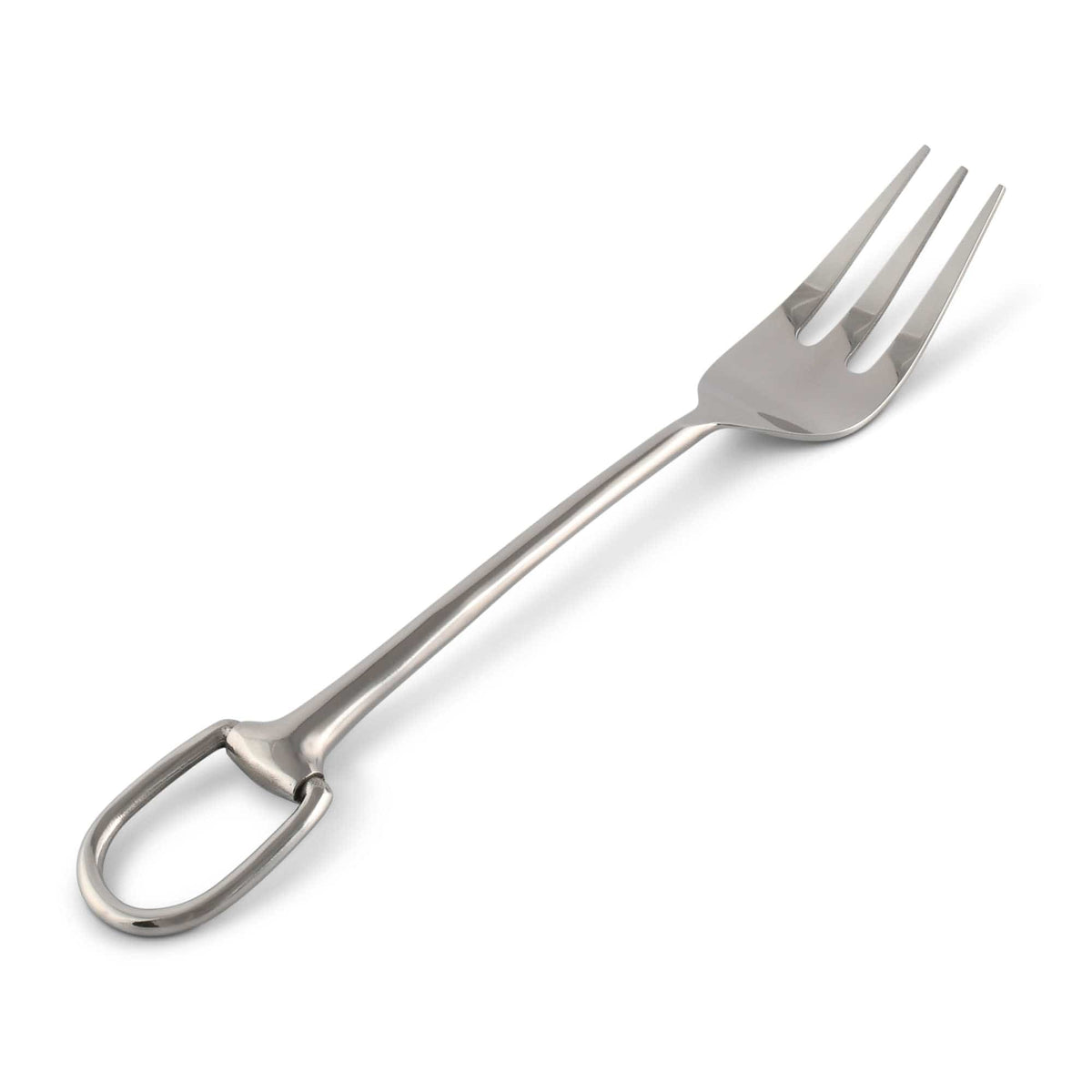 Vagabond House Equestrian Stirrup Server Fork - Stainless Steel Matte Silver