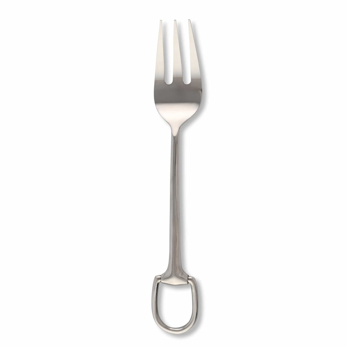 Vagabond House Equestrian Stirrup Server Fork - Stainless Steel Matte Silver