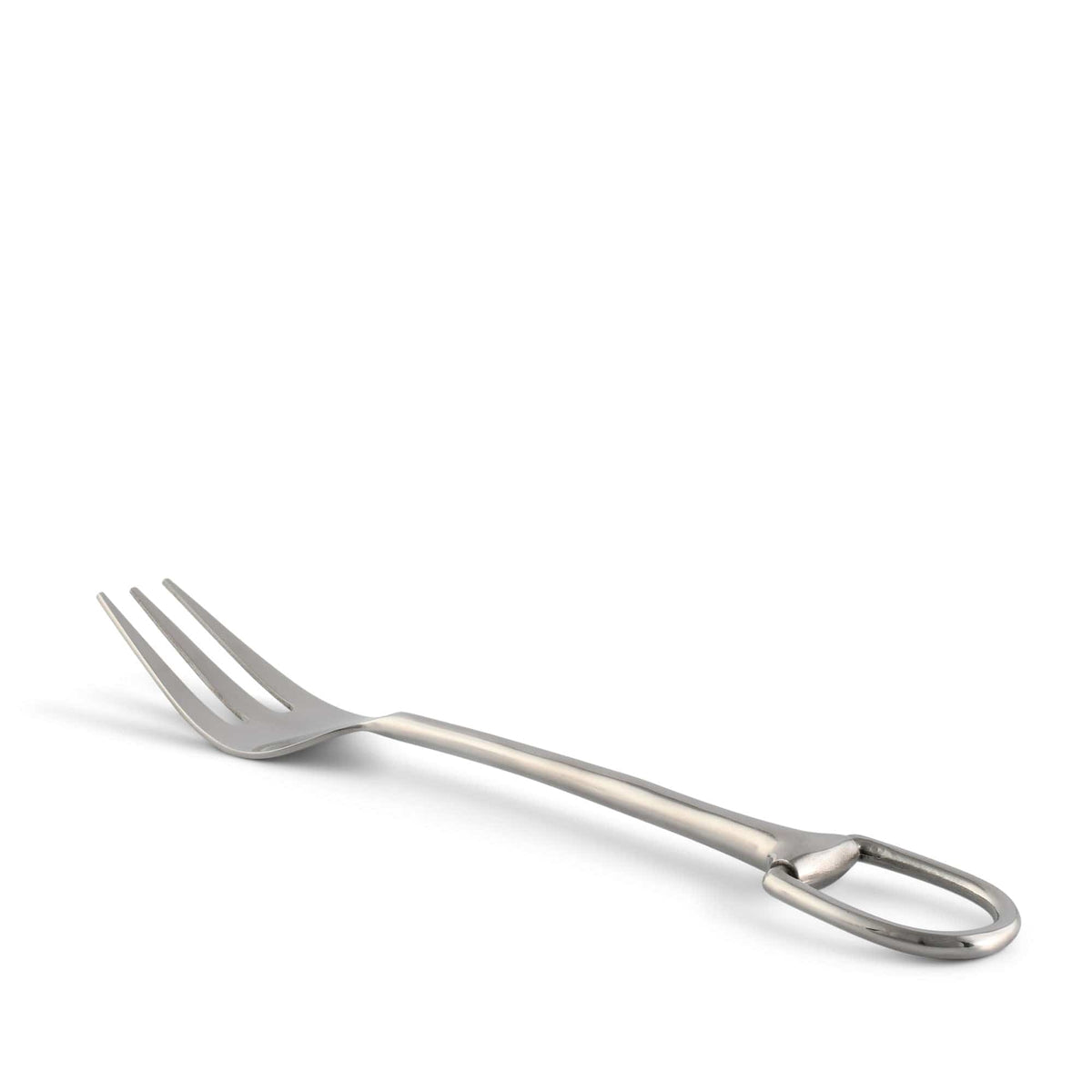 Vagabond House Equestrian Stirrup Server Fork - Stainless Steel Matte Silver