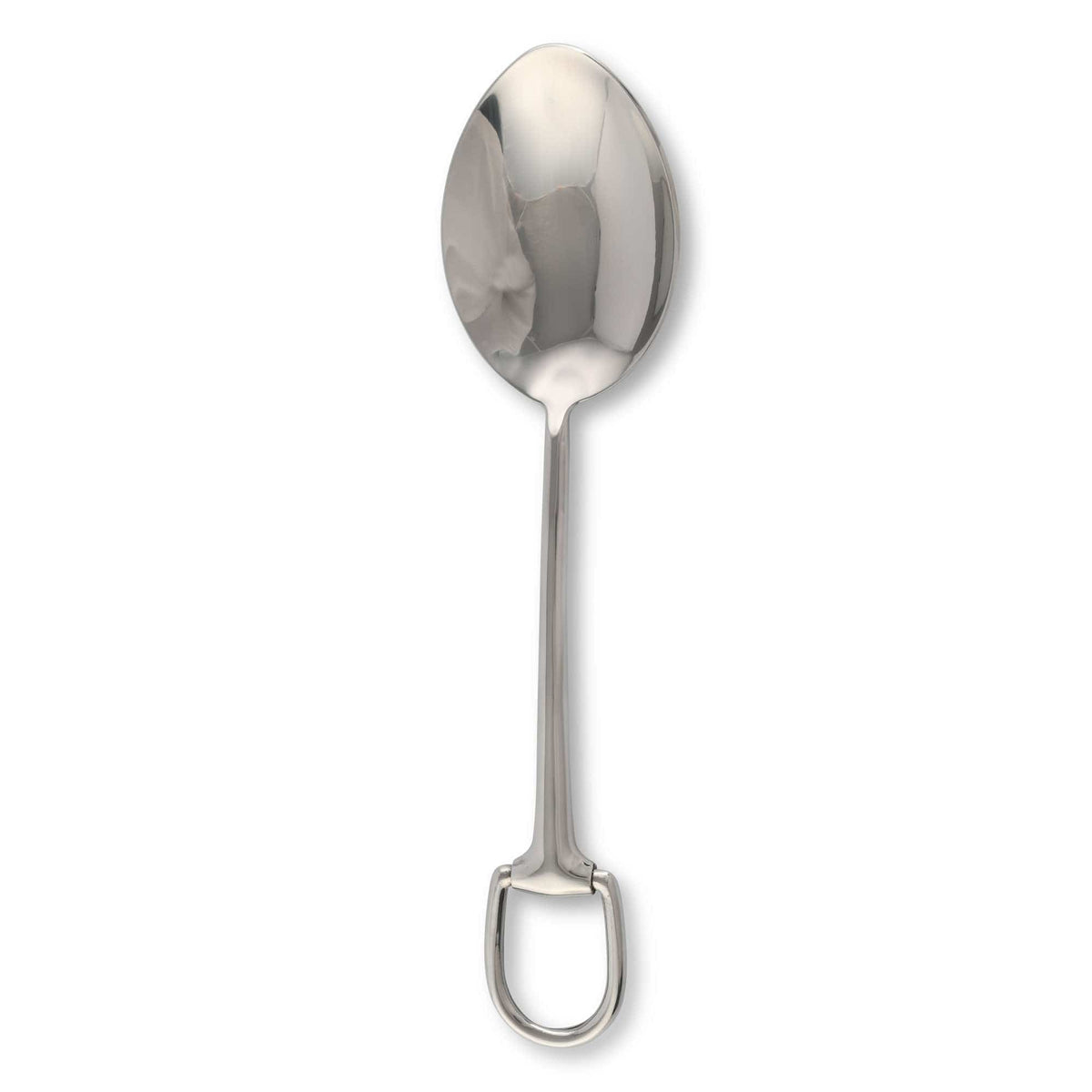 Vagabond House Equestrian Stirrup Serving Spoon - Stainless Steel Matte Silver