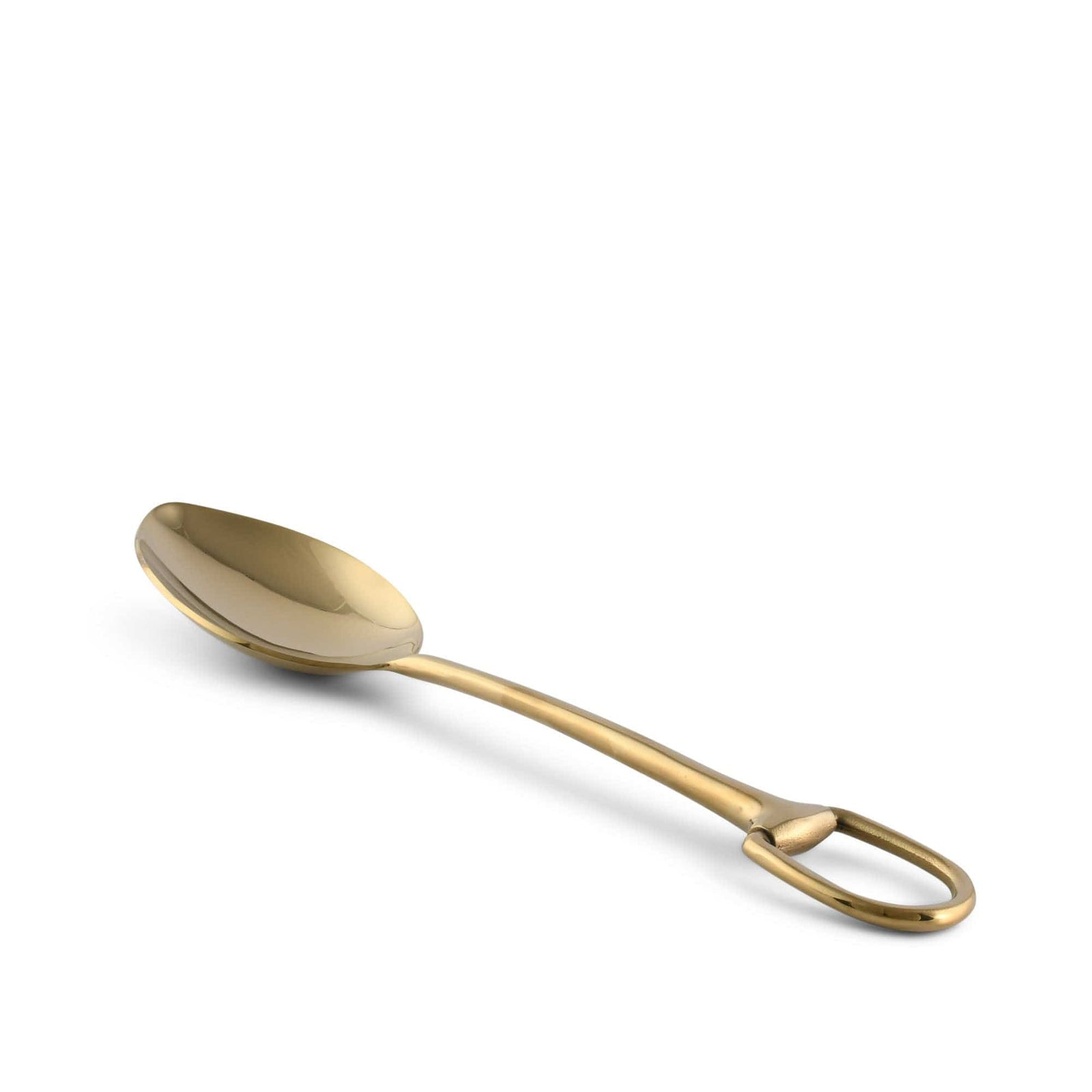 Vagabond House Equestrian Stirrup Serving Spoon - Stainless Steel Shiny Gold