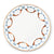 Vagabond House Equestrian Wellington Bit Pattern Bone China Round Dinner Plate
