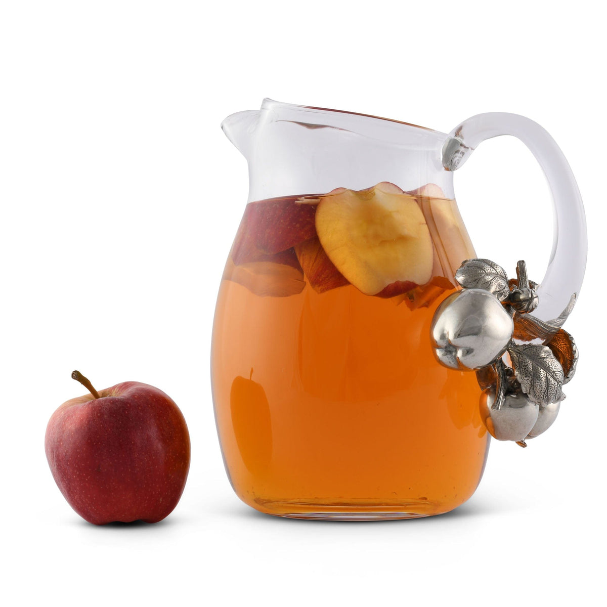 Vagabond House Farmer&#39;s Market Apple Glass Pitcher