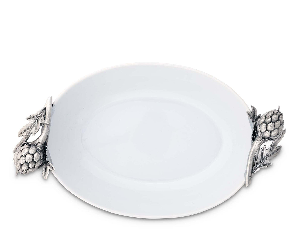 Vagabond House Farmer&#39;s Market Artichoke Stoneware Serving Dish