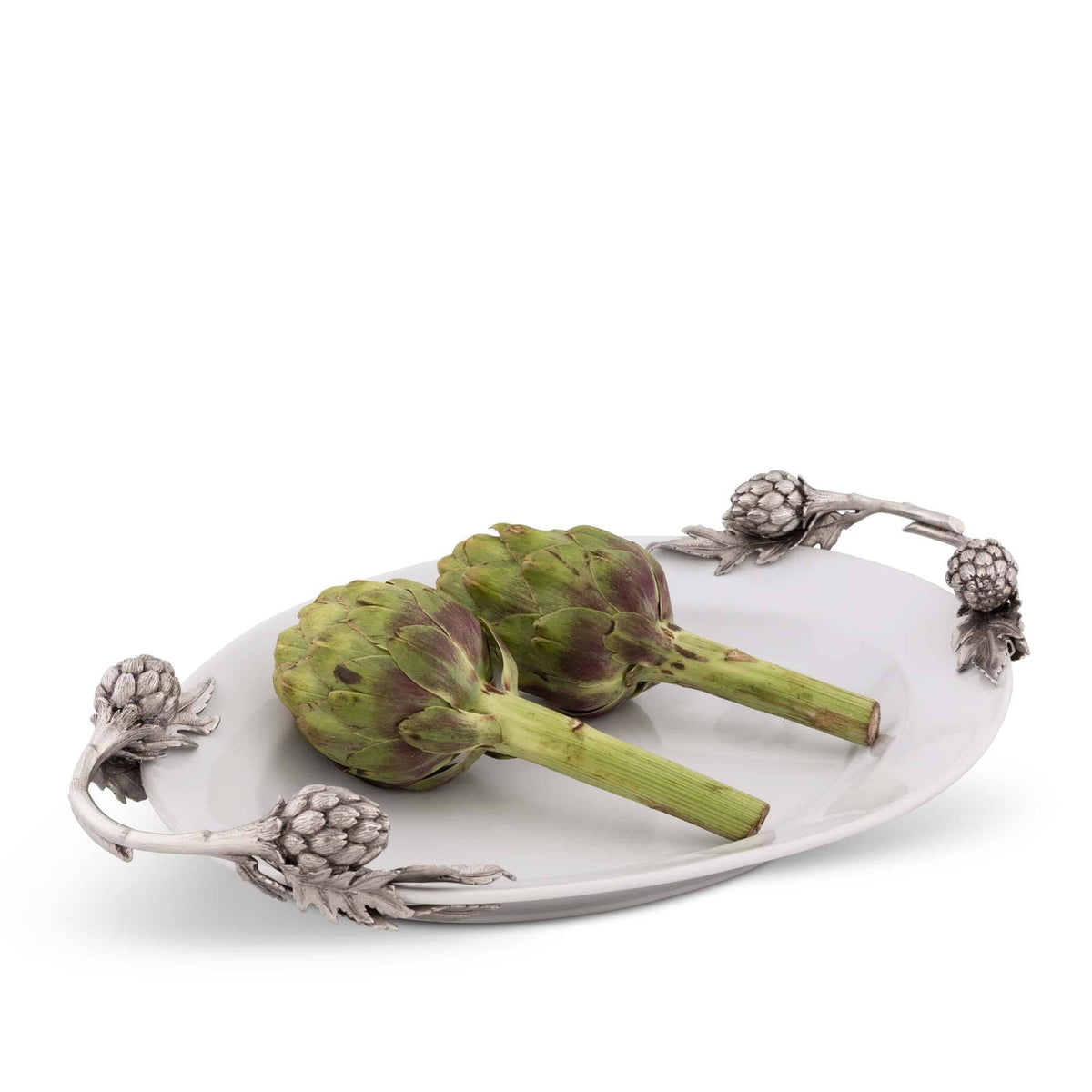 Vagabond House Farmer&#39;s Market Artichoke Stoneware Serving Tray