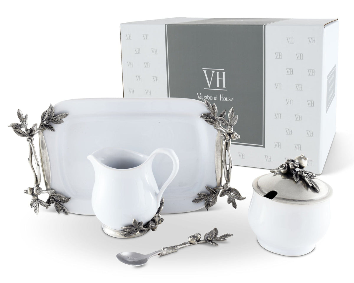 Vagabond House Farmer&#39;s Market Blueberry Creamer Set