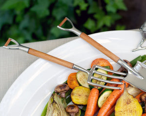 Vagabond House Farmer's Market Fork & Shovel Salad Serving Set