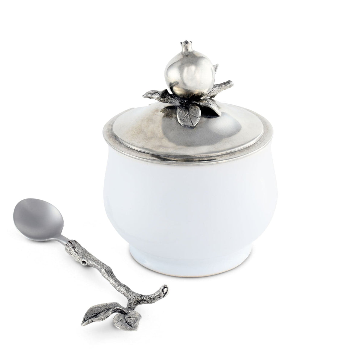 Vagabond House Farmer&#39;s Market Pomegranate Sugar Bowl and Spoon