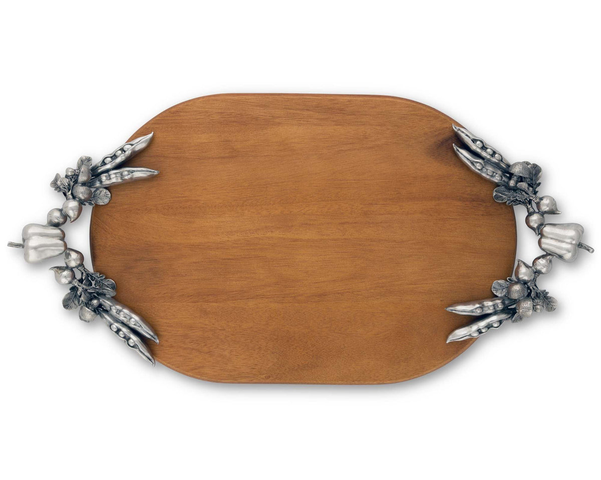 Vagabond House Farmer&#39;s Market Veggie Fresh Oval Cheese Tray