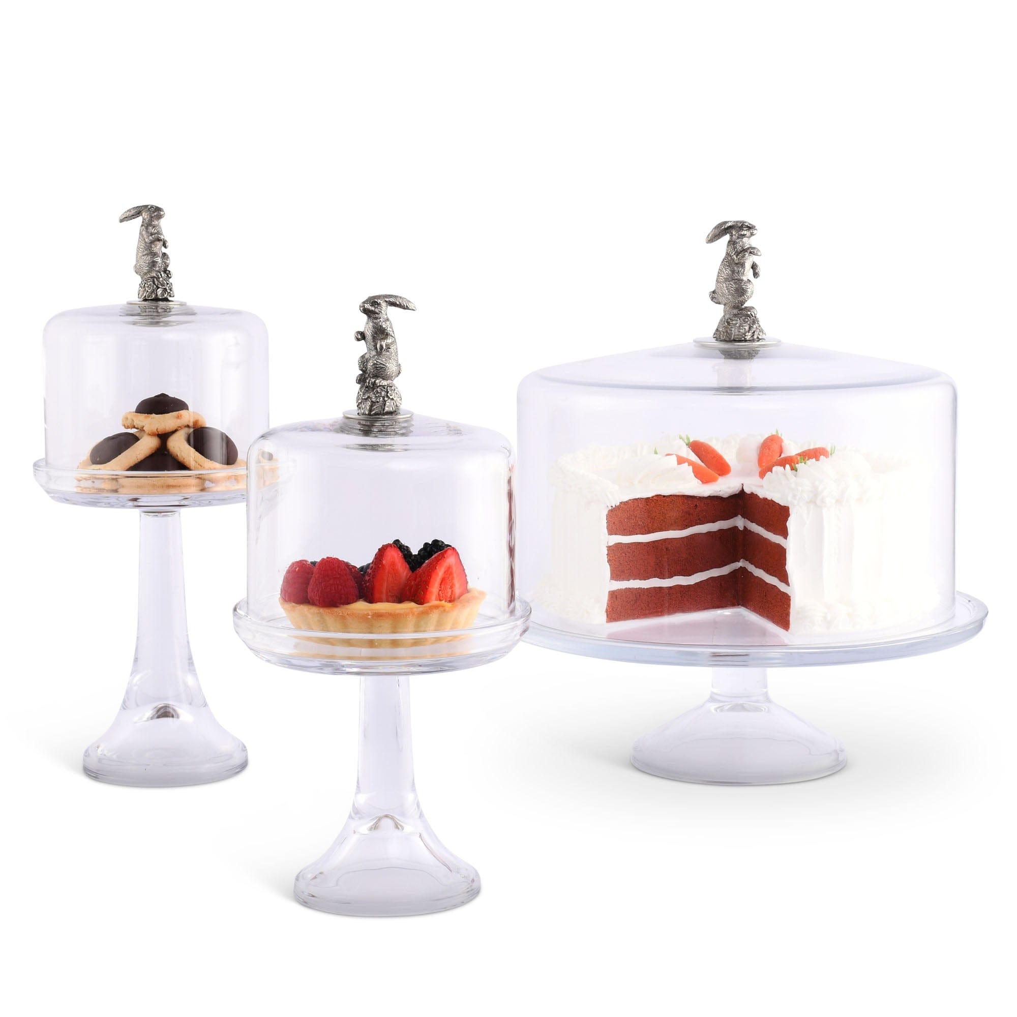 Vagabond House Garden Friends Bunny Cake Stand - Thumbnail 3