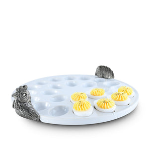 Vagabond House Garden Friends Chicken Deviled Egg Holder