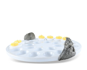 Vagabond House Garden Friends Chicken Deviled Egg Holder