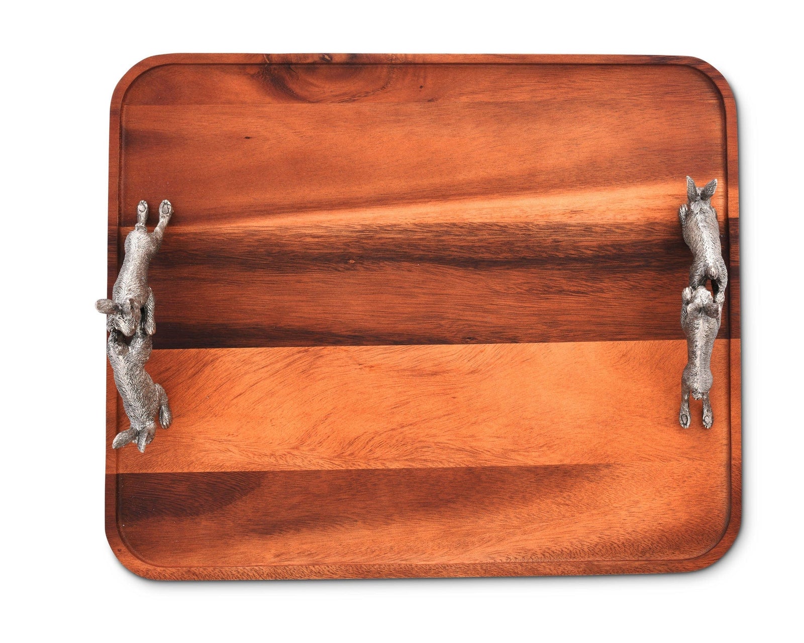 Vagabond House Garden Friends Hopping Bunny Wood Tray